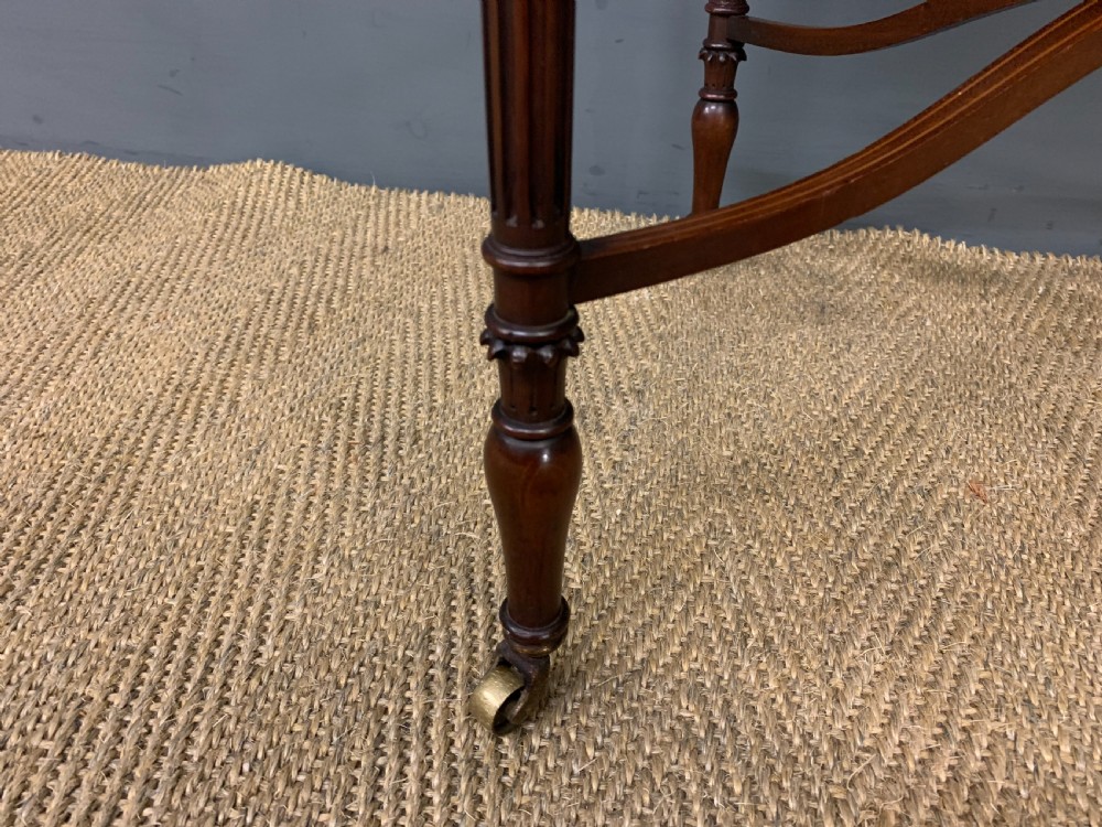 Inlaid Mahogany Flap Table View XII