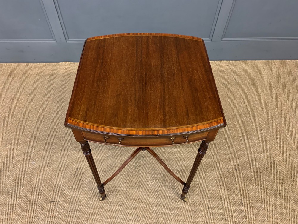 Inlaid Mahogany Flap Table View XV