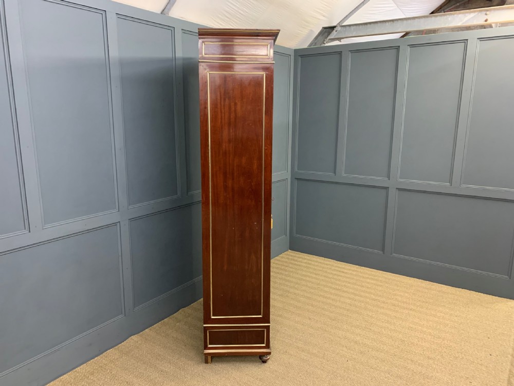 French Mahogany Brass Inlaid Bookcase View XIII