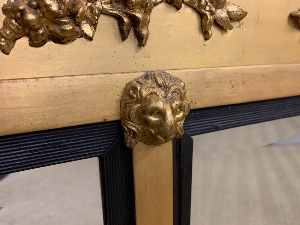 Regency Triple Plate Gilt Overmantle Mirror View IV