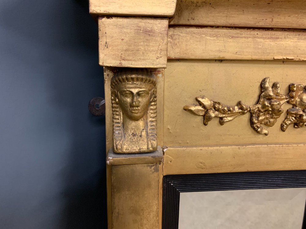 Regency Triple Plate Gilt Overmantle Mirror View XII