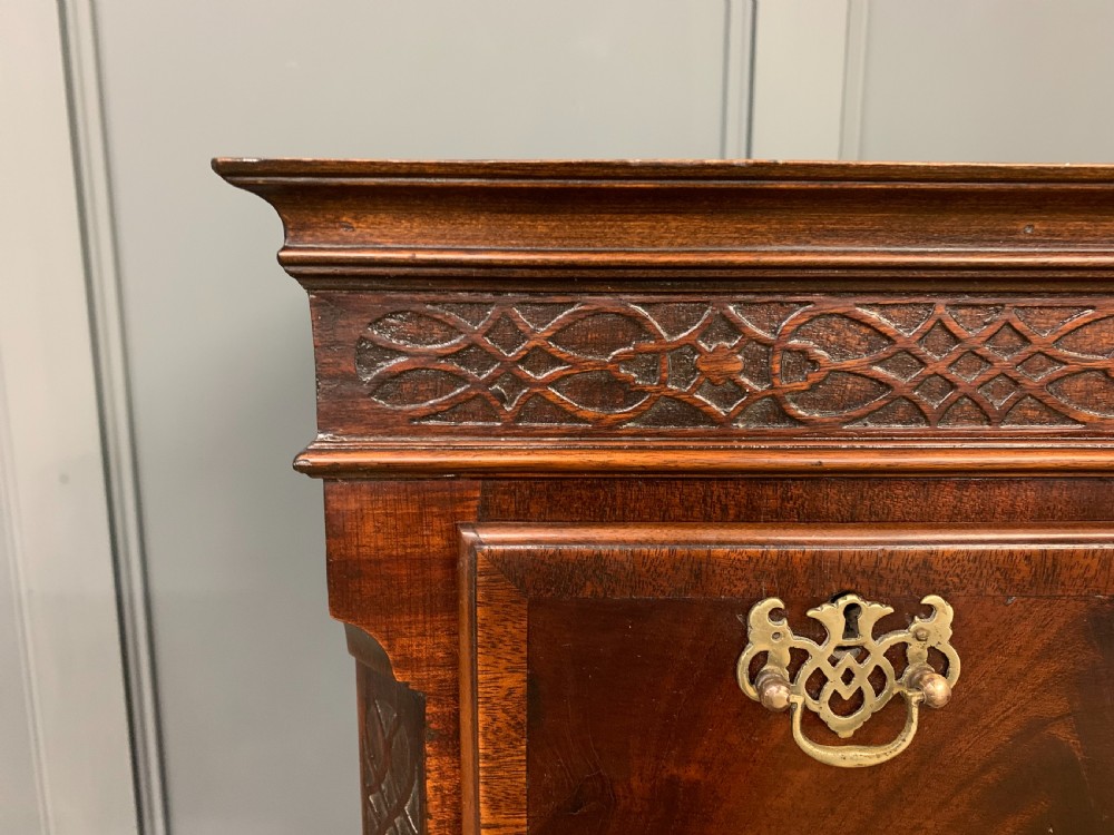Chippendale Style Flame Mahogany Chest on Chest View III