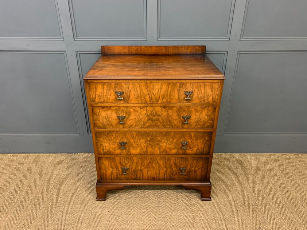 Waring and Gillow Art Deco Burr Walnut Chest of Drawers