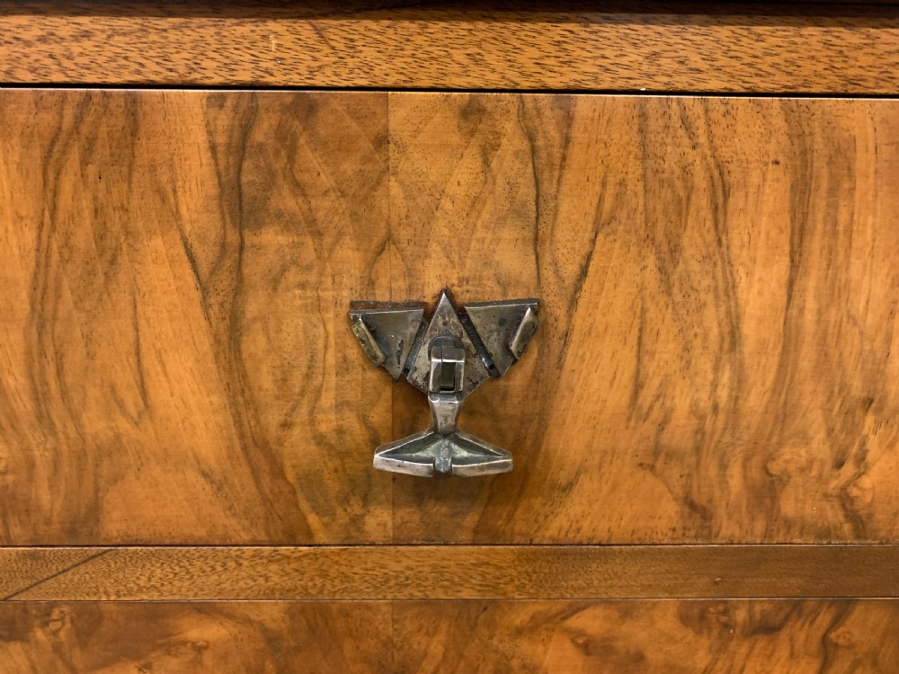 Waring and Gillow Art Deco Burr Walnut Chest of Drawers View III
