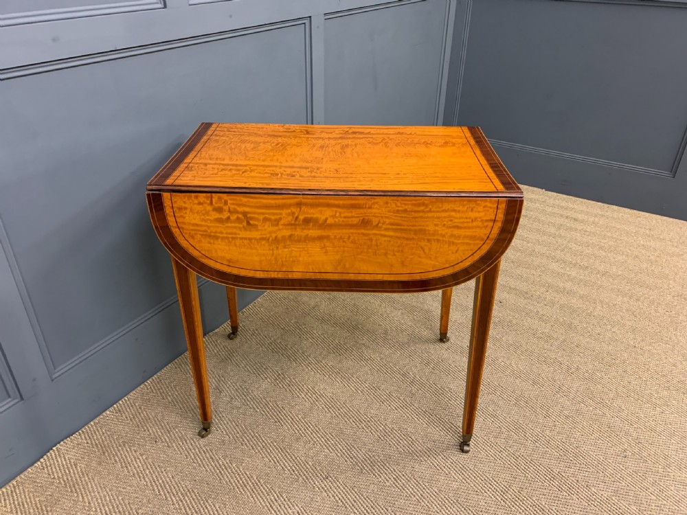 Georgian Inlaid Satinwood Pembroke Table View III