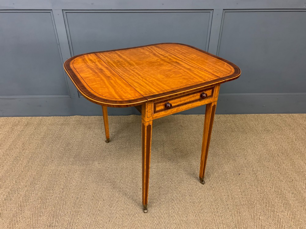 Georgian Inlaid Satinwood Pembroke Table View IV