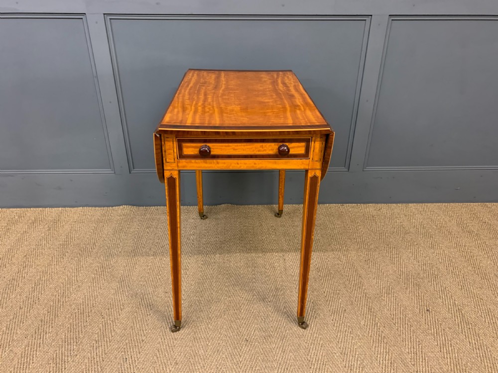 Georgian Inlaid Satinwood Pembroke Table View VI