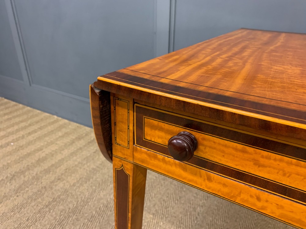 Georgian Inlaid Satinwood Pembroke Table View VIII