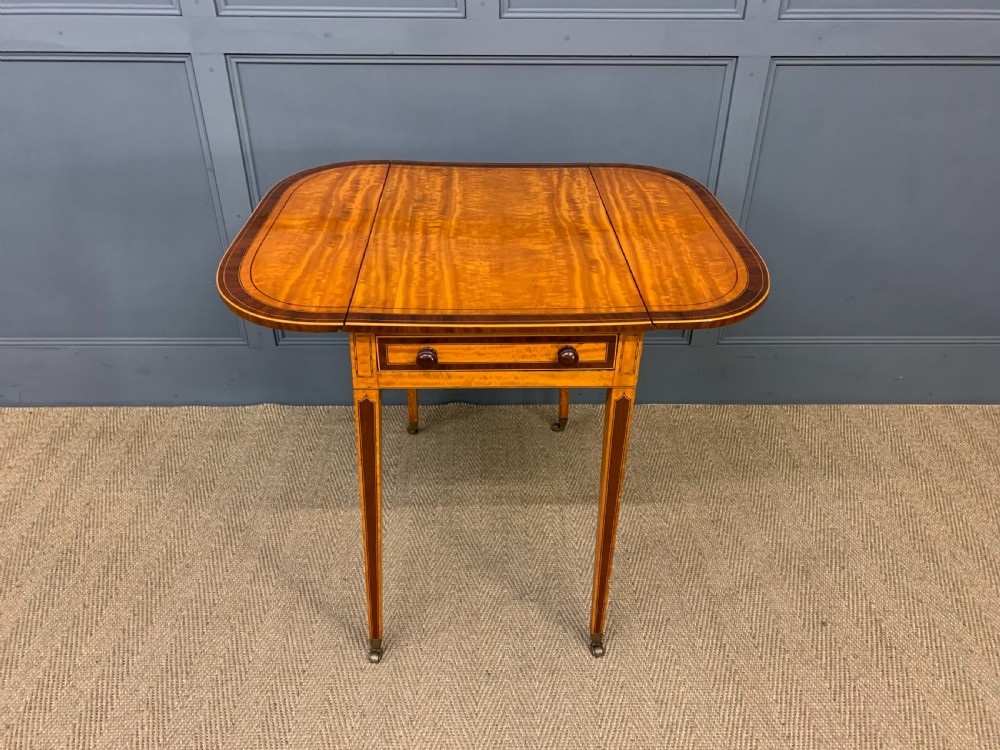 Georgian Inlaid Satinwood Pembroke Table View XIII