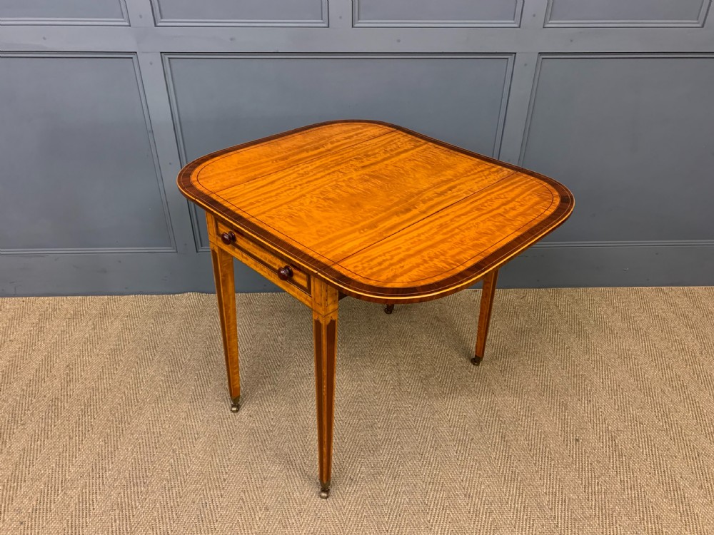 Georgian Inlaid Satinwood Pembroke Table View XIV