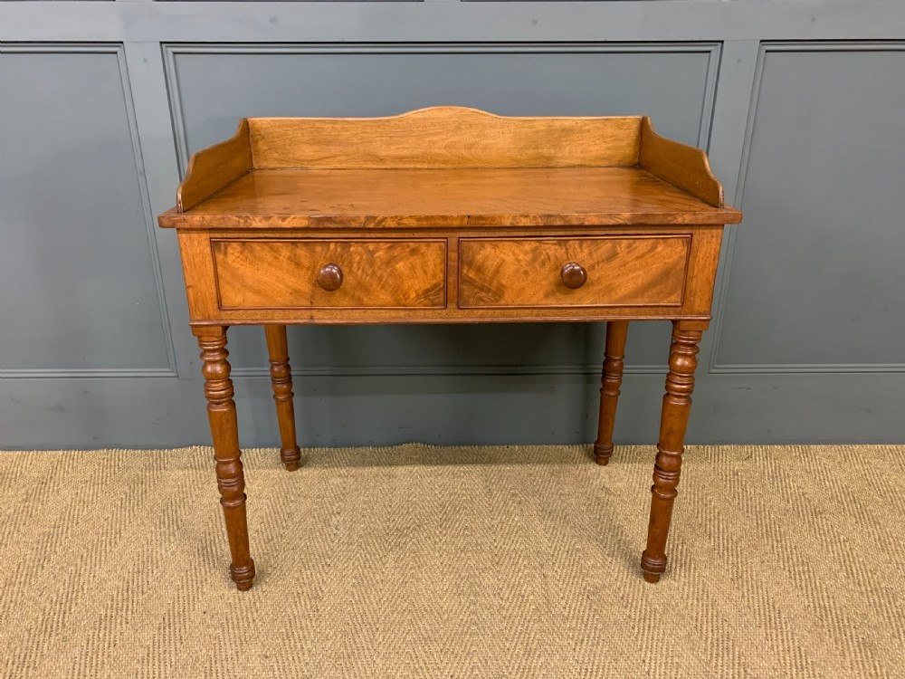 Victorian Mahogany 2 Drawer Side Table