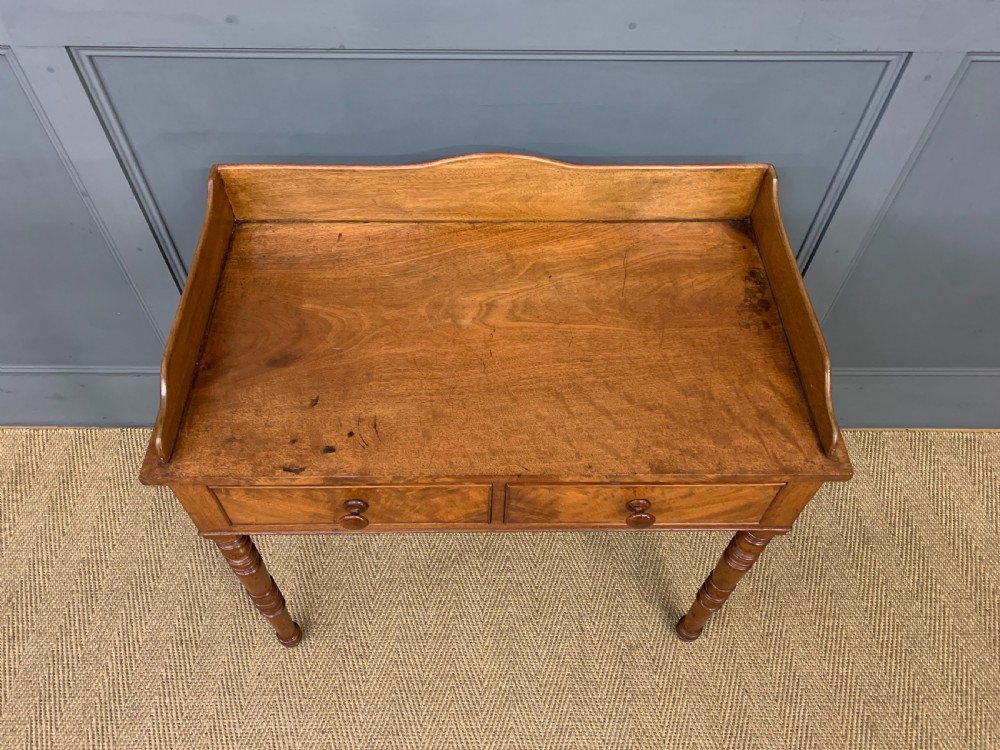 Victorian Mahogany 2 Drawer Side Table View II