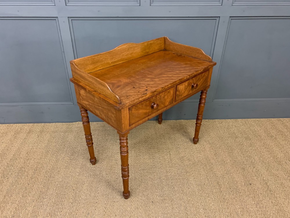 Victorian Mahogany 2 Drawer Side Table View IV