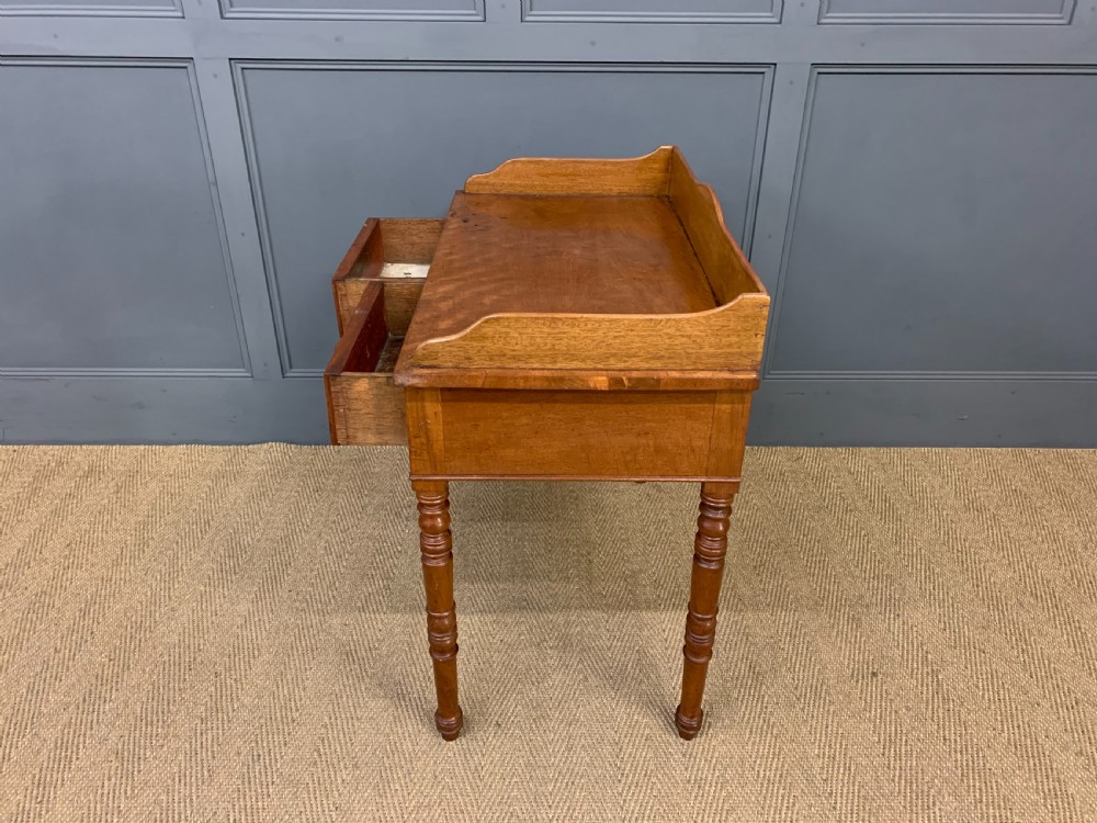 Victorian Mahogany 2 Drawer Side Table View V