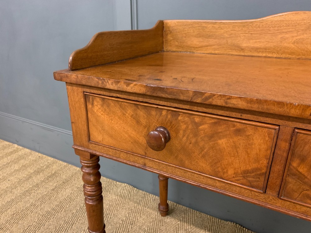 Victorian Mahogany 2 Drawer Side Table View VII