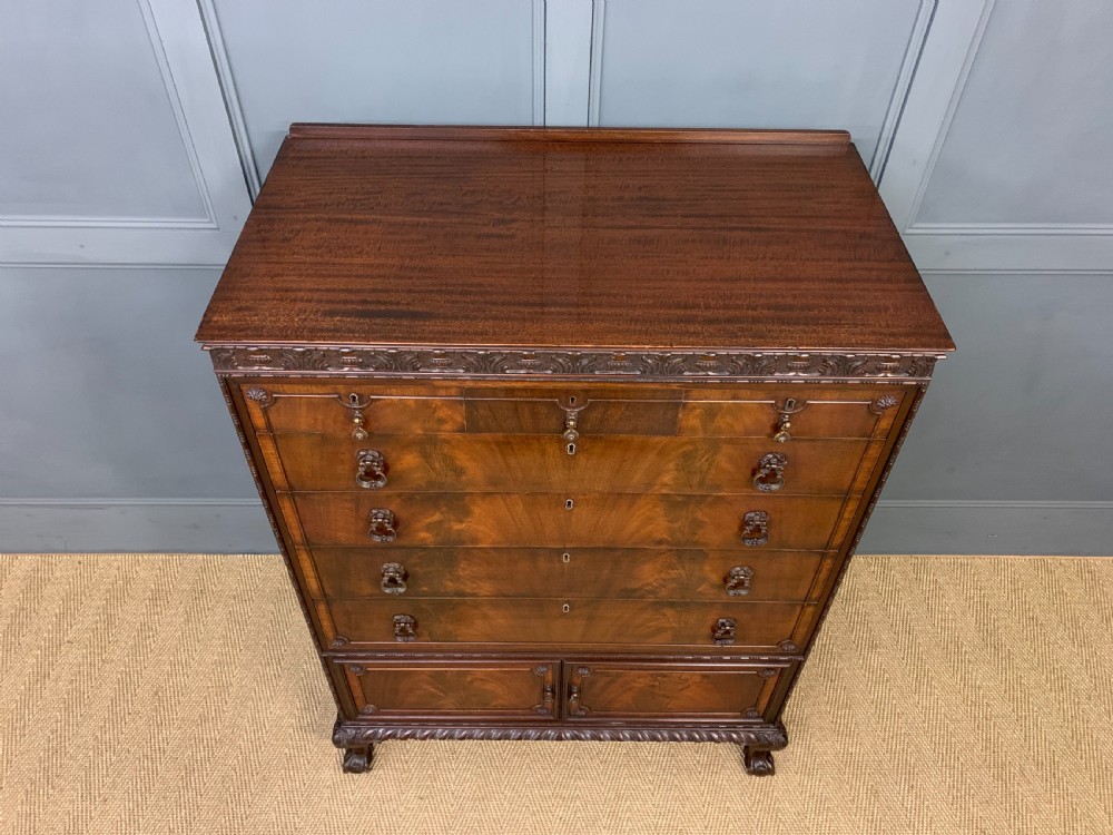 Chippendale Style Mahogany Chest of Drawers View II