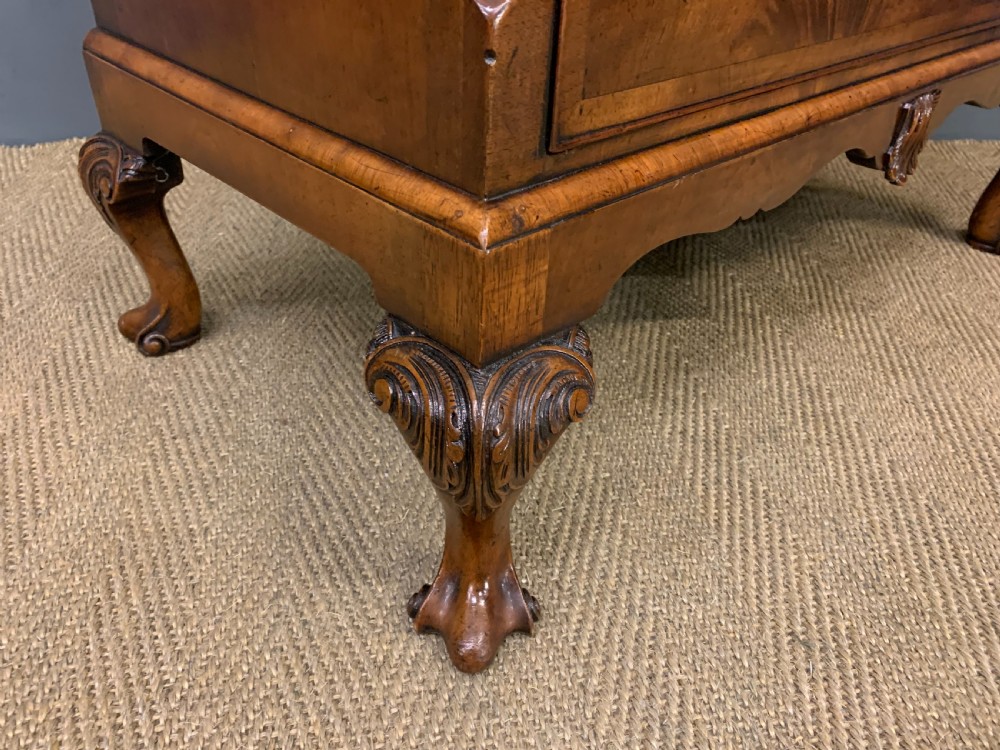 Queen Anne Style Burr Walnut Chest of Drawers View III