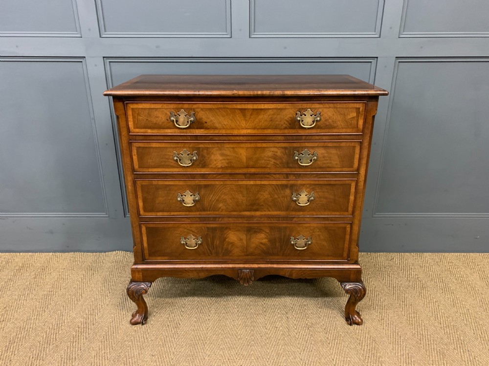 Queen Anne Style Burr Walnut Chest of Drawers View VI
