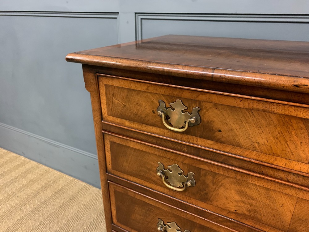 Queen Anne Style Burr Walnut Chest of Drawers View VII