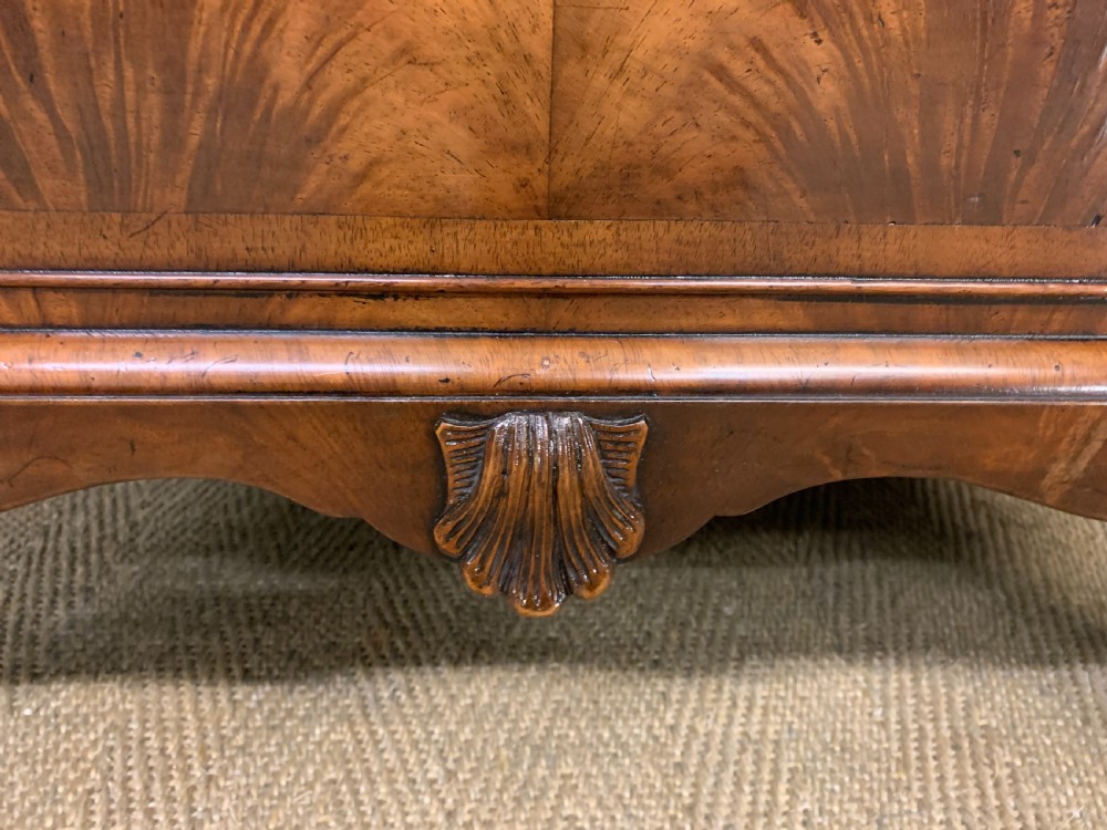 Queen Anne Style Burr Walnut Chest of Drawers View X