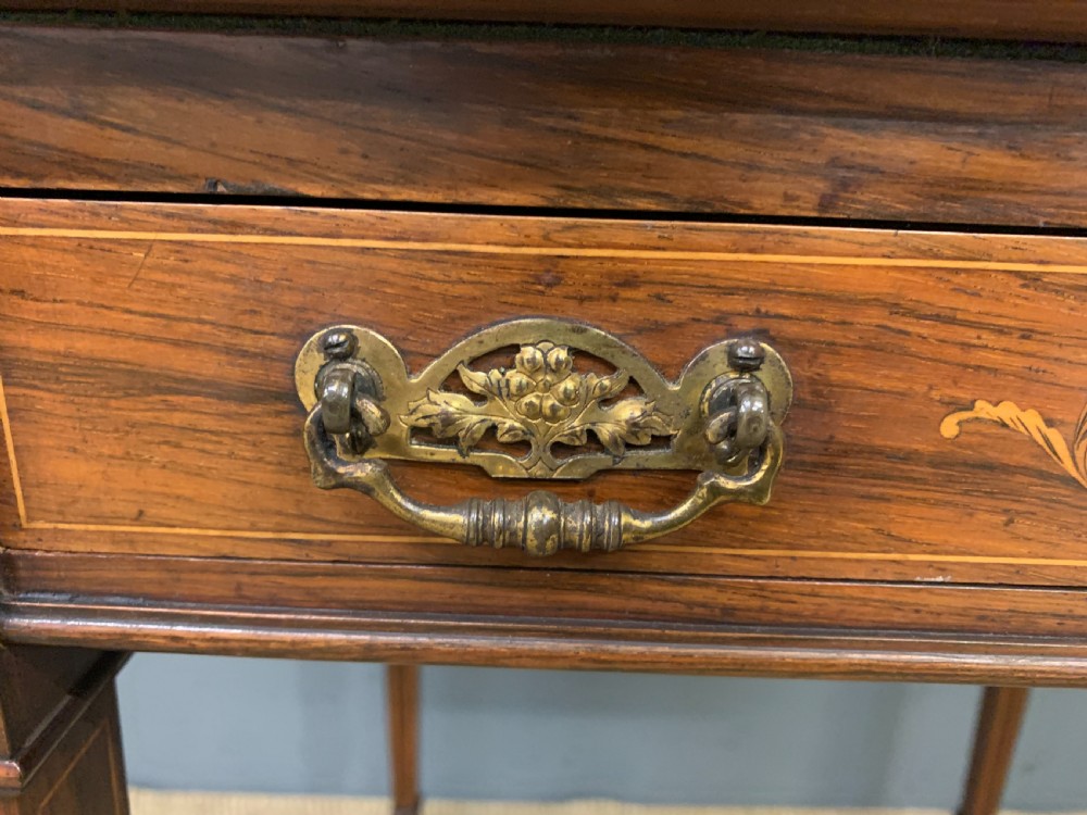 Inlaid Rosewood Envelope Games Table View IX