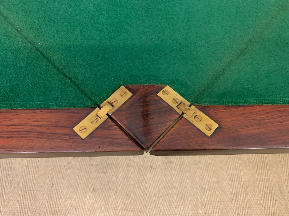 Inlaid Rosewood Envelope Games Table View XI