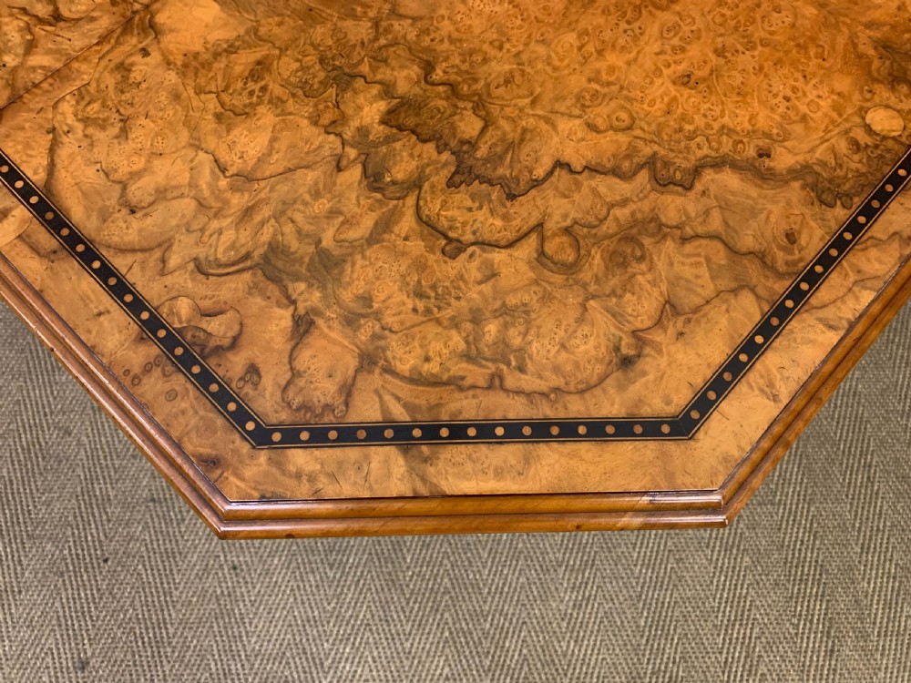 Victorian Inlaid Burr Walnut Sutherland Table View IV