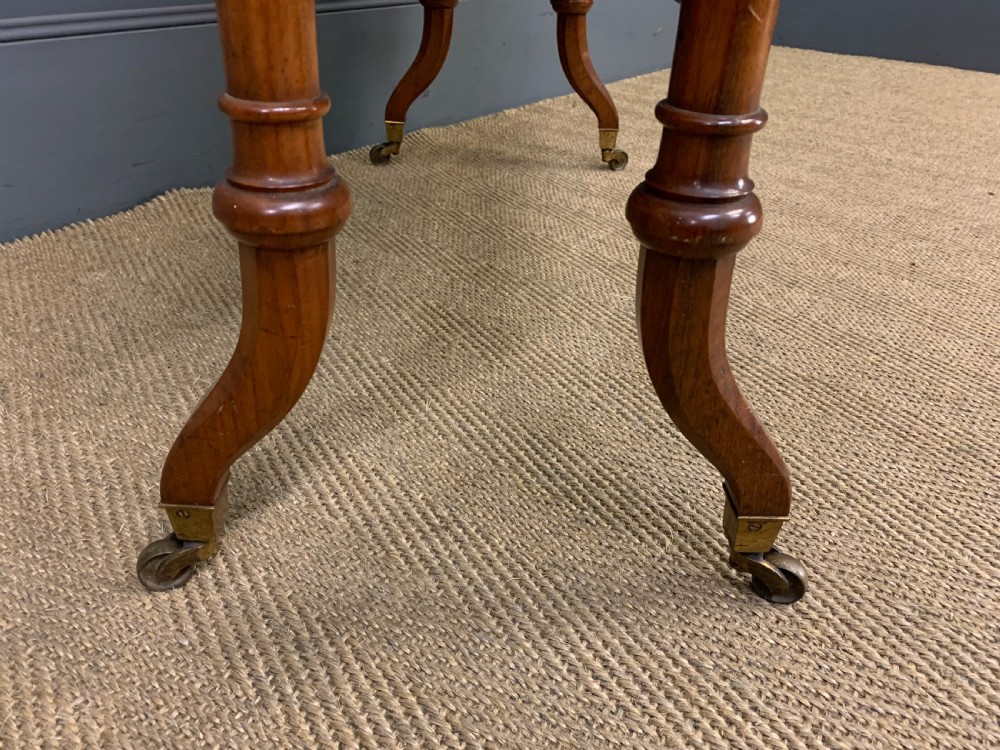 Victorian Inlaid Burr Walnut Sutherland Table View IX