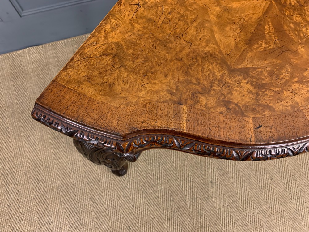 Burr Walnut Console Table View IV