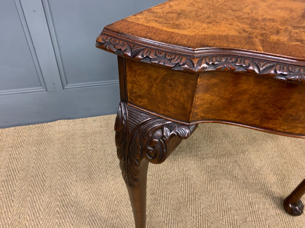 Burr Walnut Console Table View X