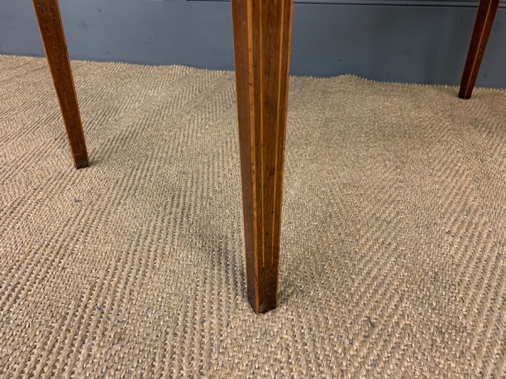 Georgian Inlaid Rosewood and Satinwood Card Table View XIV