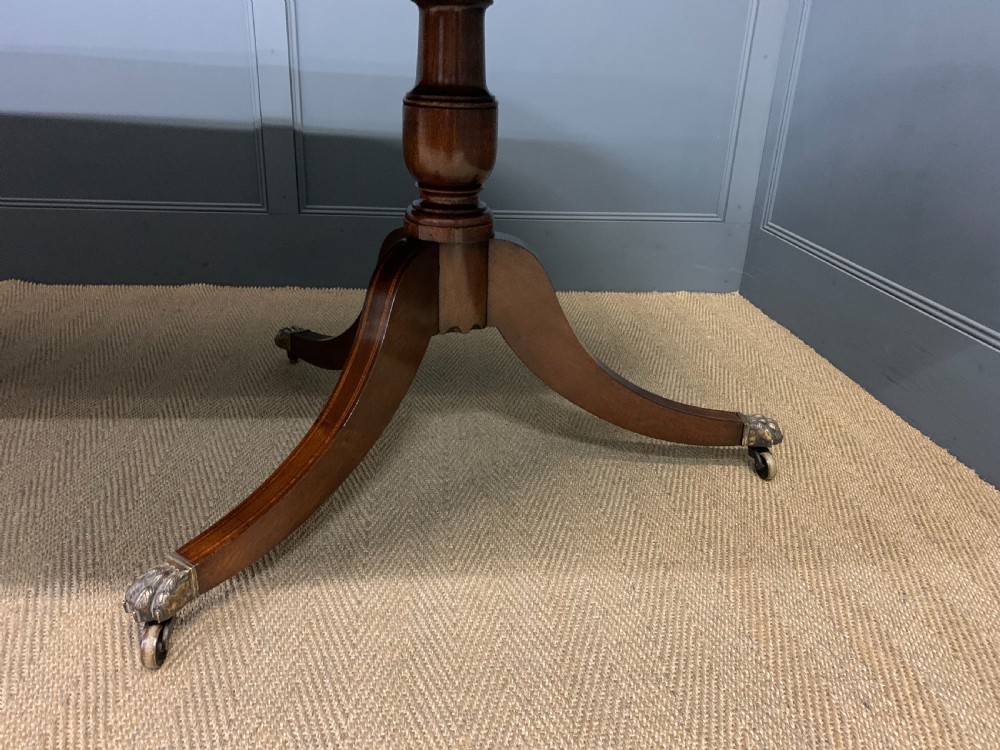 Flame Mahogany Triple Pillar Dining Table View VIII