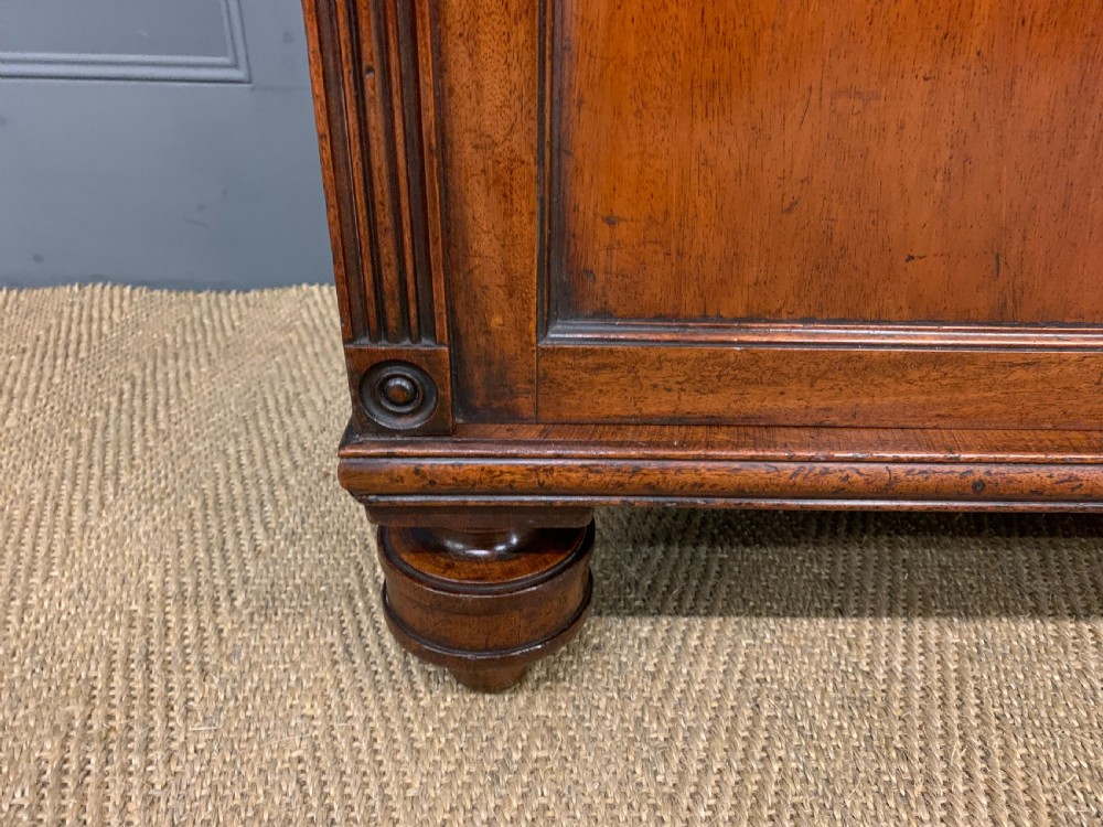 Georgian Mahogany Open Bookcase Cabinet View VI