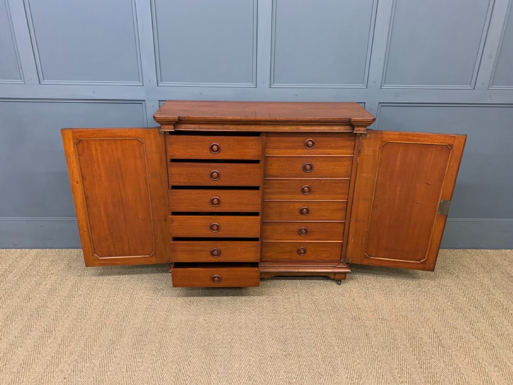 Victorian Mahogany Collectors Cabinet View IX
