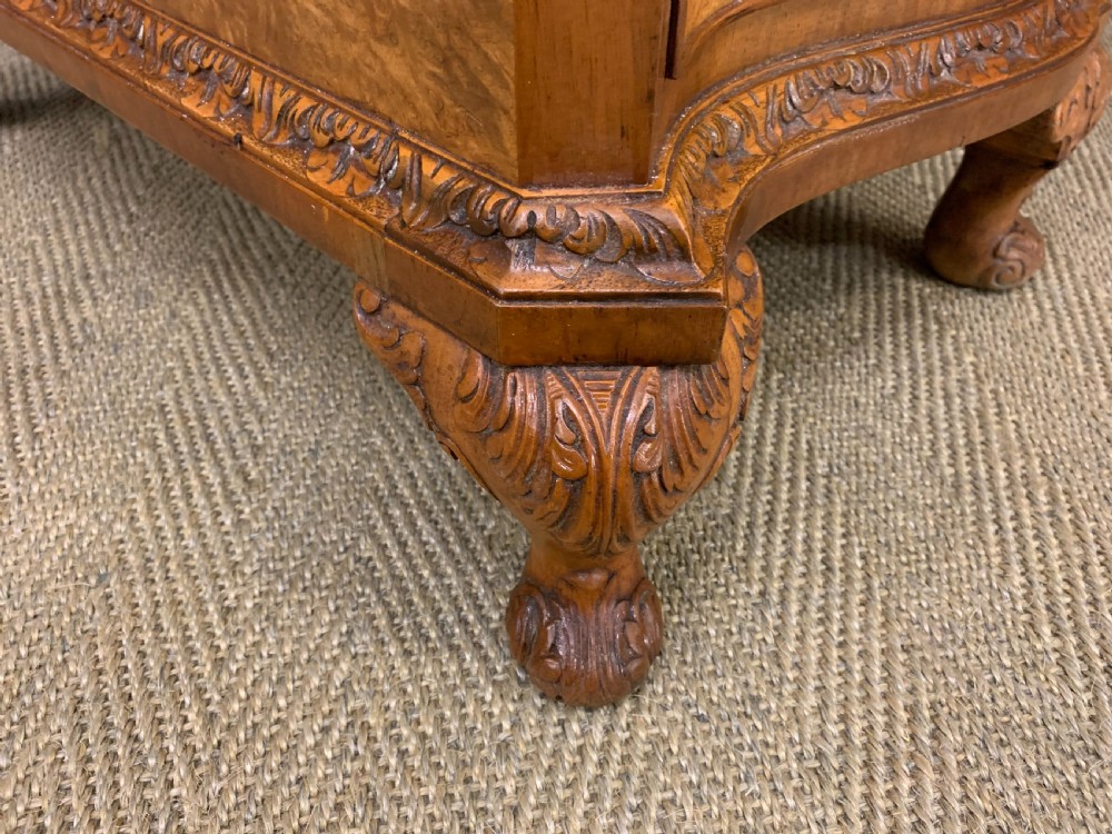 Burr Walnut Pedestal Desk View XIV