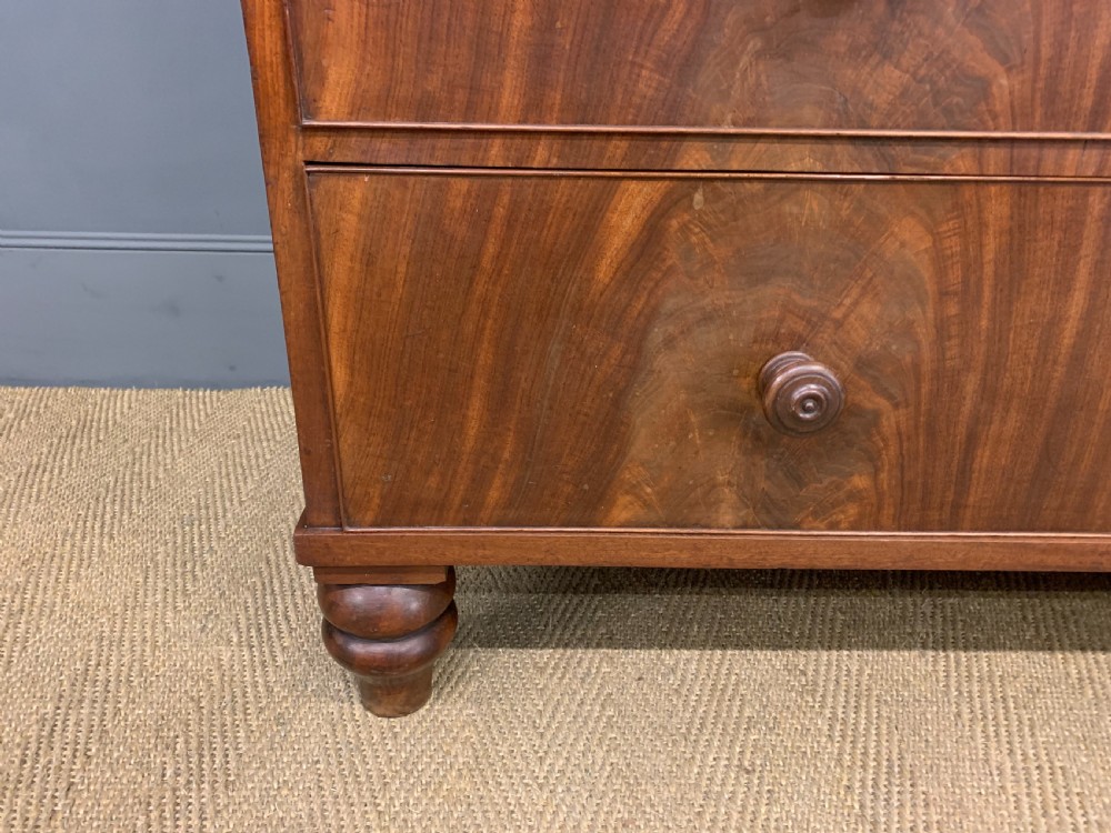 Early 19th Century Flame Mahogany Linen Press View III
