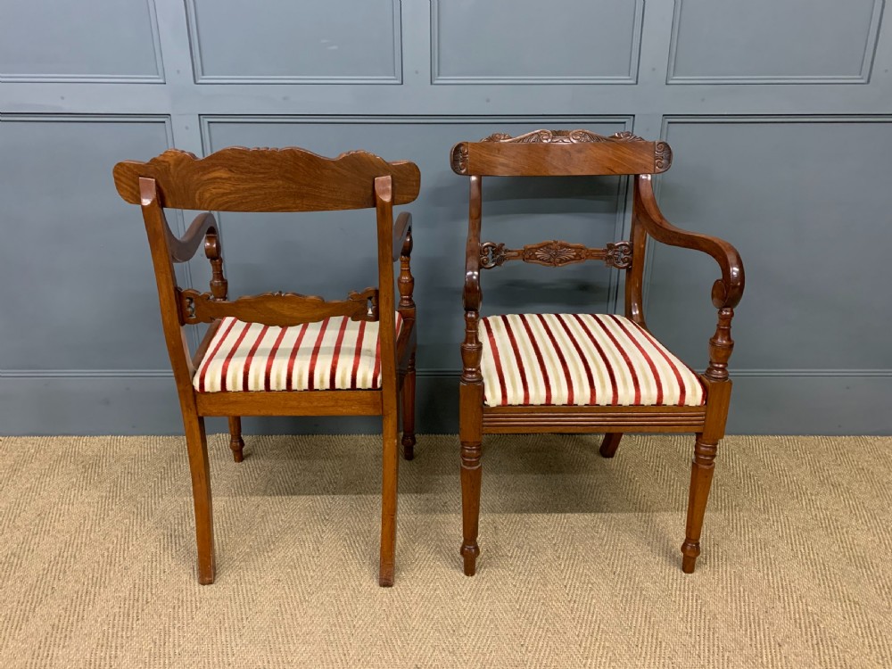 Set of 10 William IV Mahogany Dining Chairs View VI
