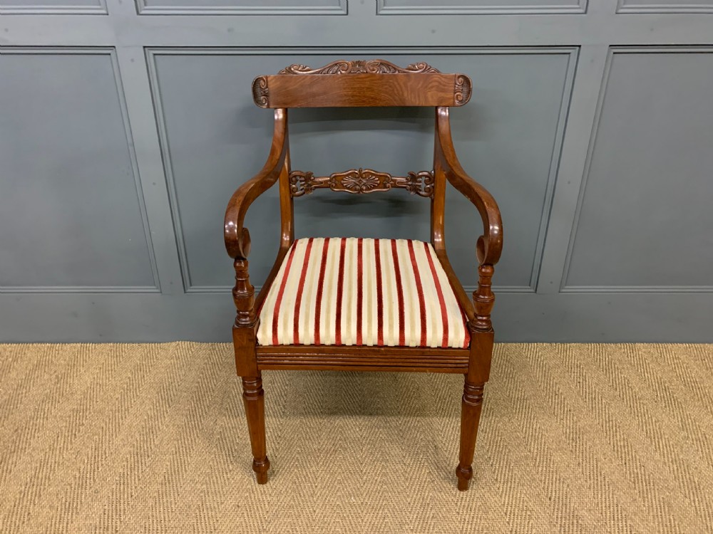 Set of 10 William IV Mahogany Dining Chairs View IX