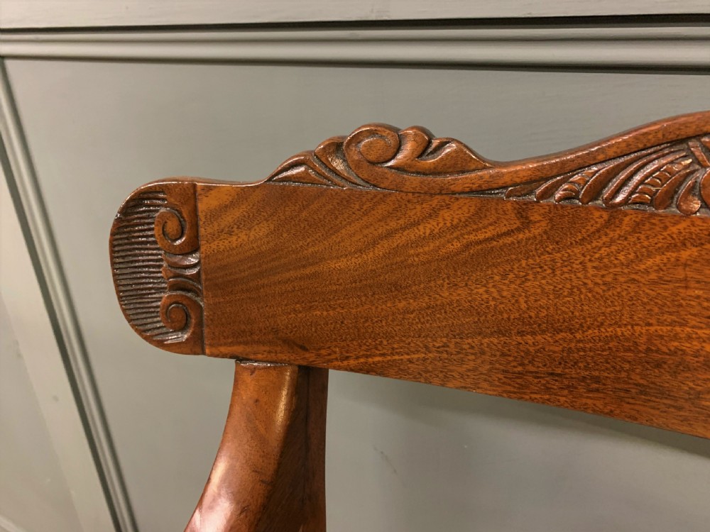 Set of 10 William IV Mahogany Dining Chairs View XII