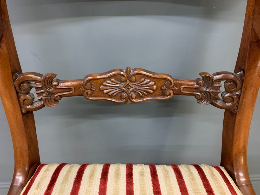 Set of 10 William IV Mahogany Dining Chairs View XIII