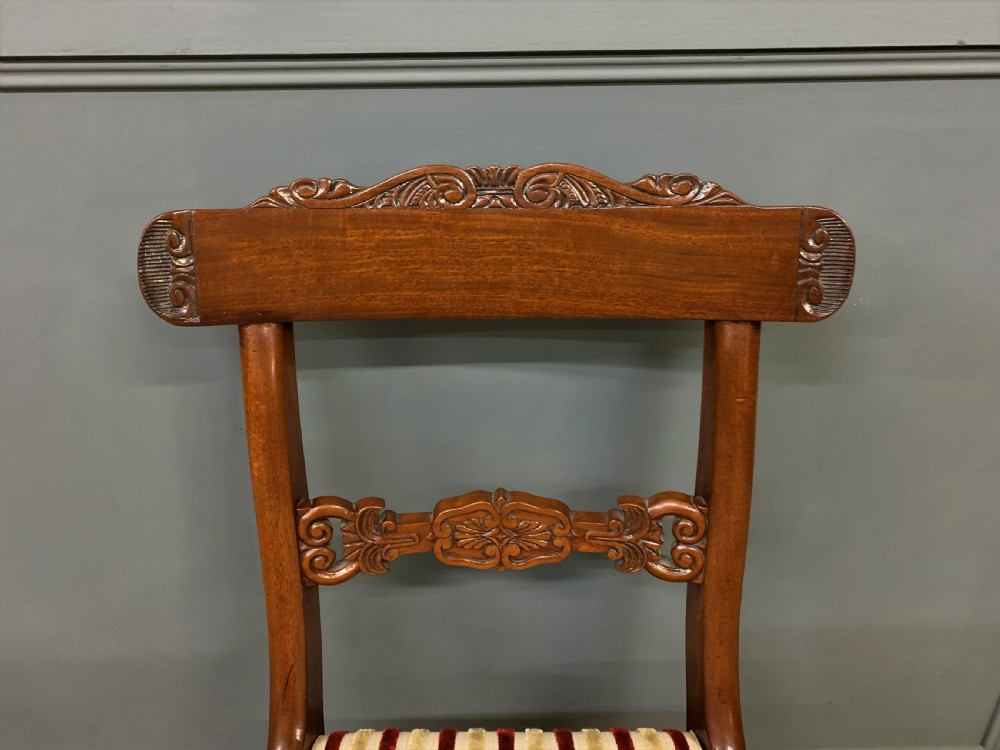Set of 10 William IV Mahogany Dining Chairs View XXI