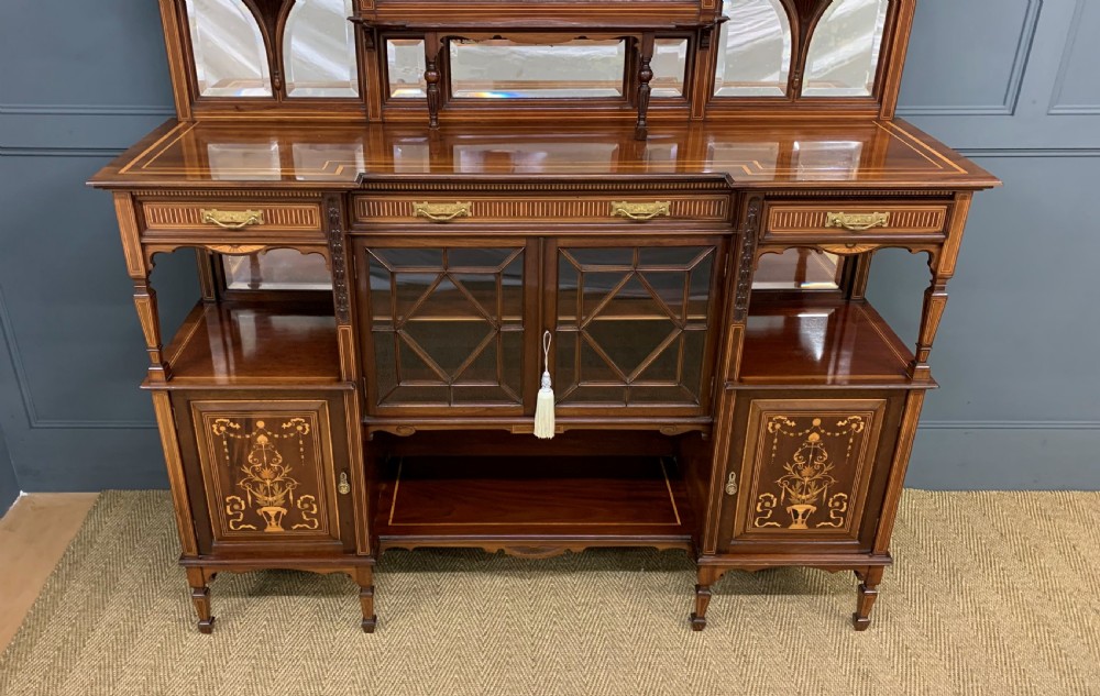 Substantial Inlaid Mahogany Parlour Cabinet View IV