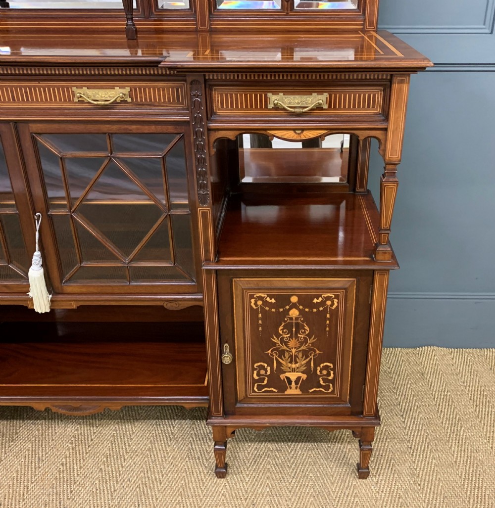 Substantial Inlaid Mahogany Parlour Cabinet View VIII