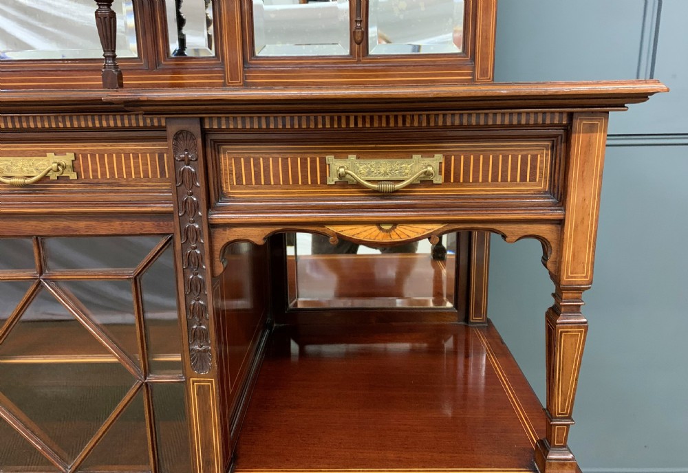 Substantial Inlaid Mahogany Parlour Cabinet View X