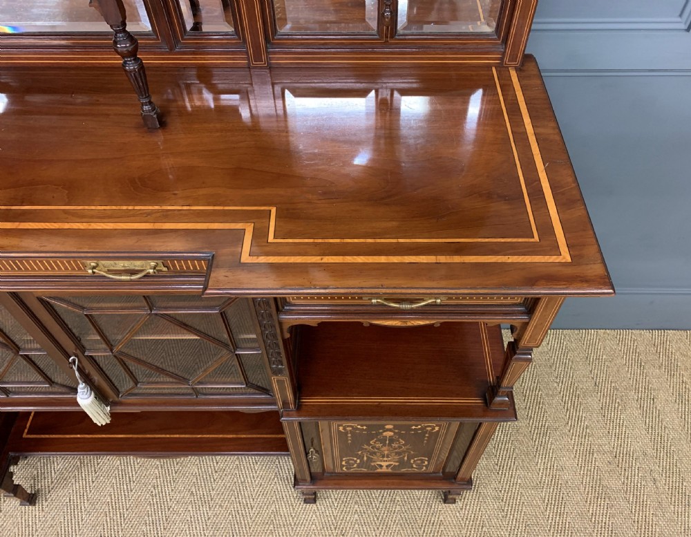 Substantial Inlaid Mahogany Parlour Cabinet View XV
