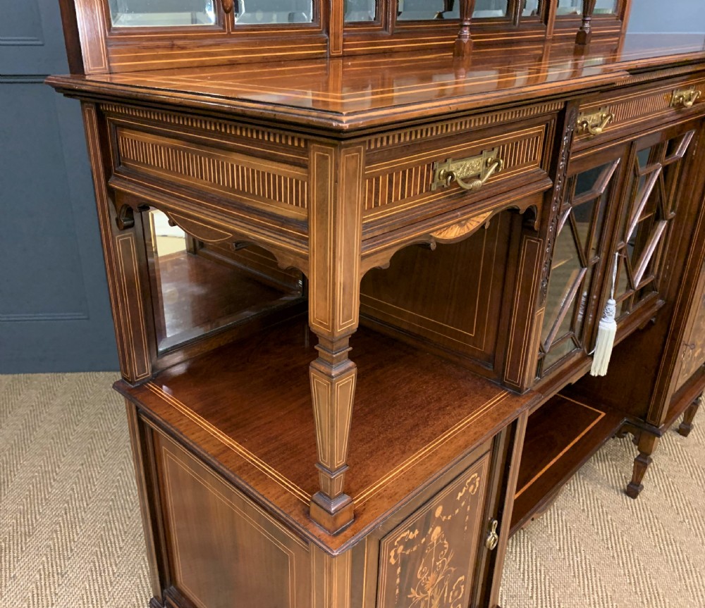 Substantial Inlaid Mahogany Parlour Cabinet View XXV