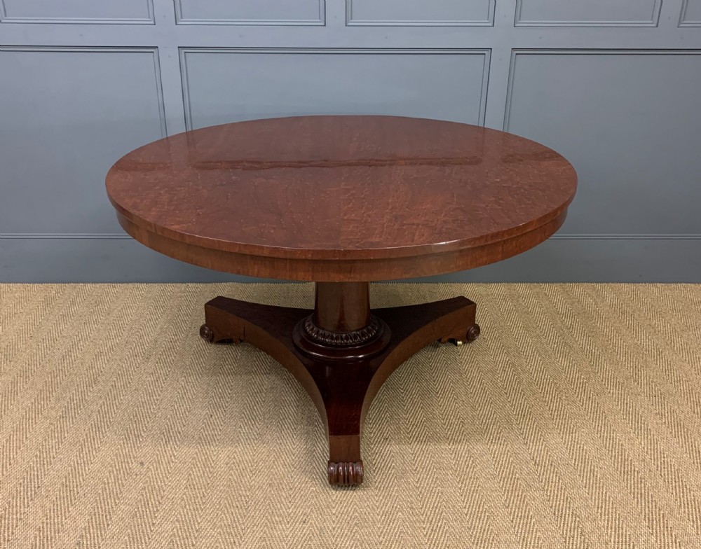 William IV Figured Mahogany Supper Table by Gillows
