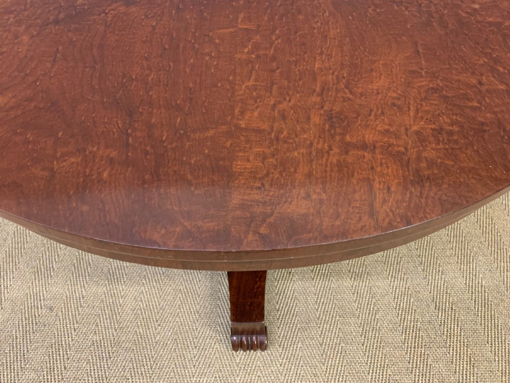 William IV Figured Mahogany Supper Table by Gillows View II