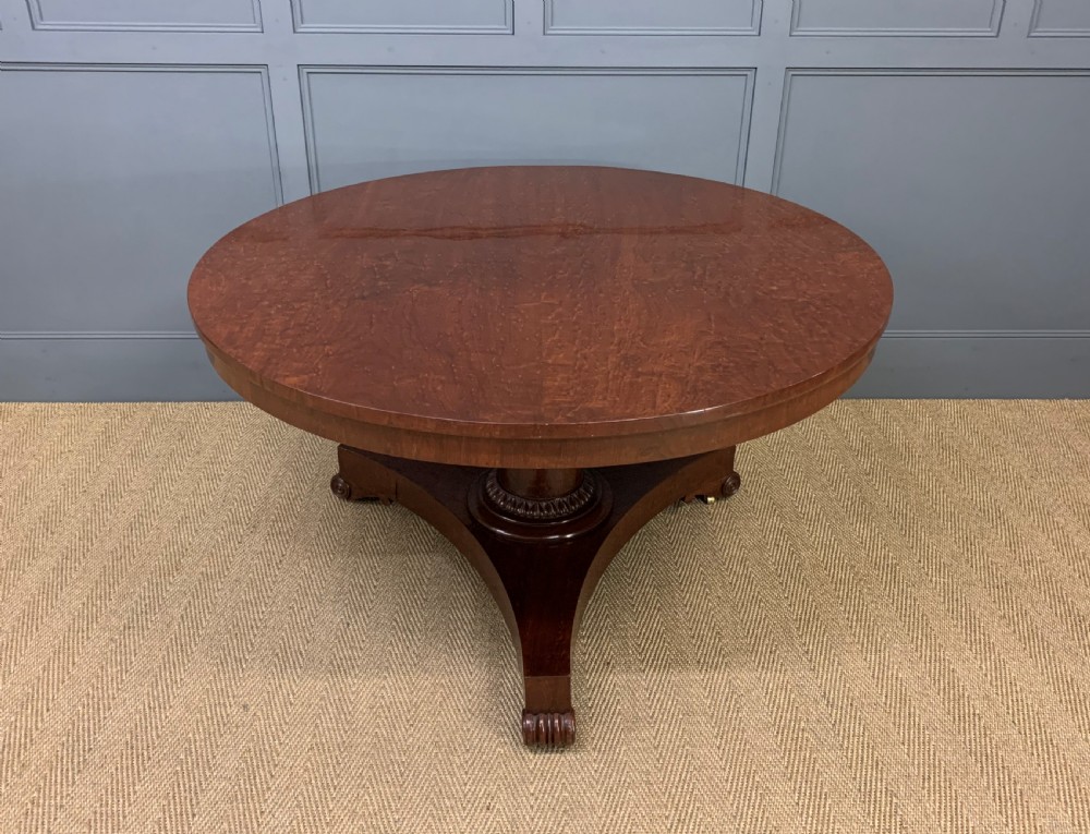 William IV Figured Mahogany Supper Table by Gillows View VI