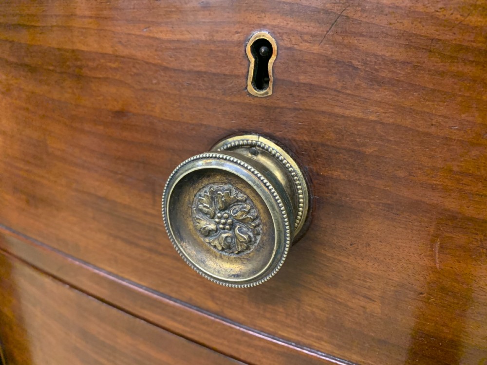 Georgian Mahogany Bow Fronted Chest of Drawers View VI